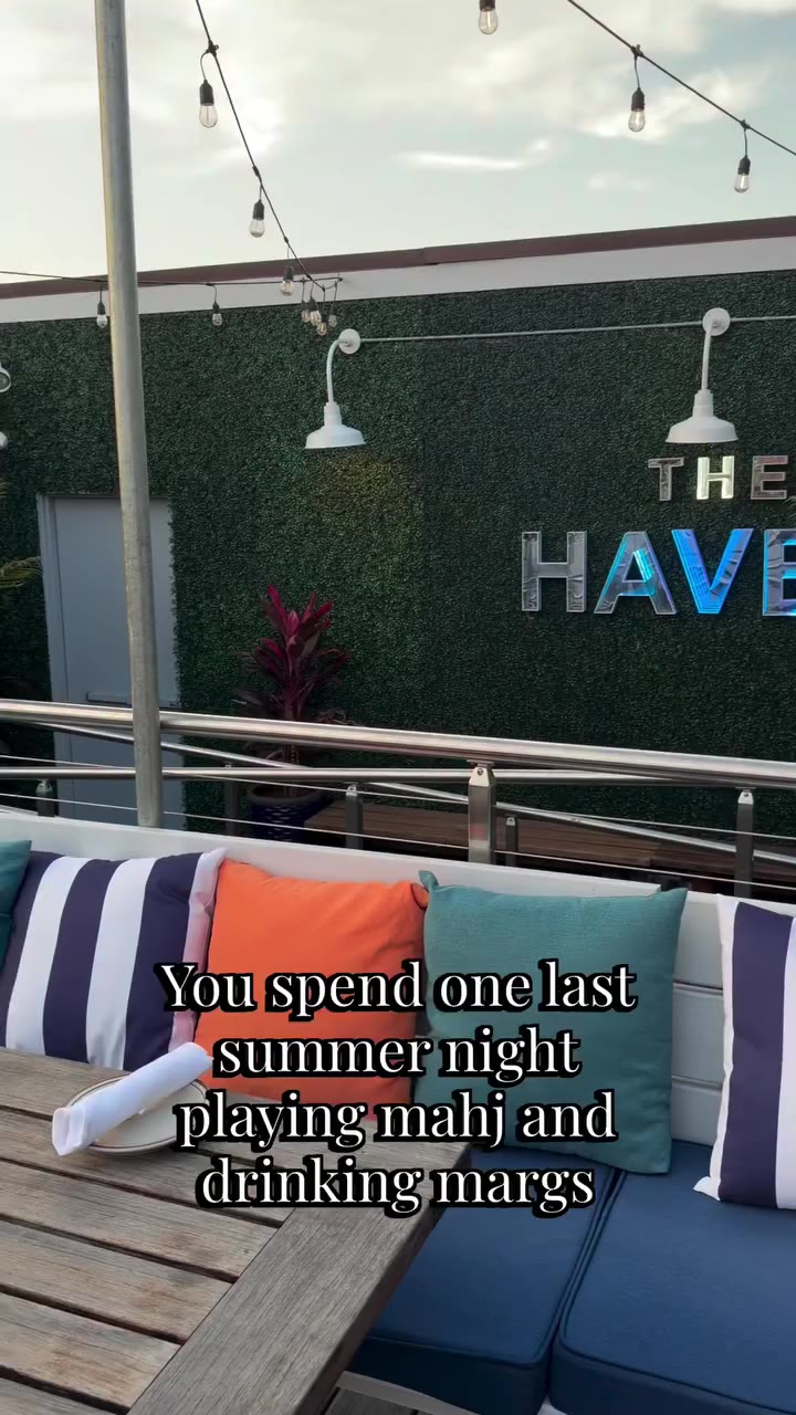 Saying c’est la vie to summer the only way we know how with rooftop mahj and…