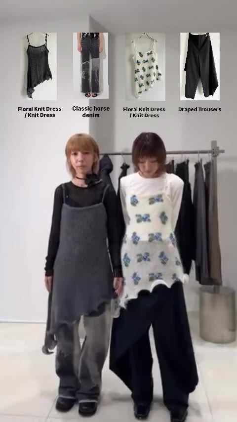 @frangant_official 【IG LIVE#2】 ◼︎Tops Floral Knit Dress / Knit Dress…