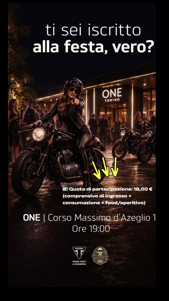 Ciao Dappers! 🏍️✨ Siamo felici di invitarvi ad una serata speciale…