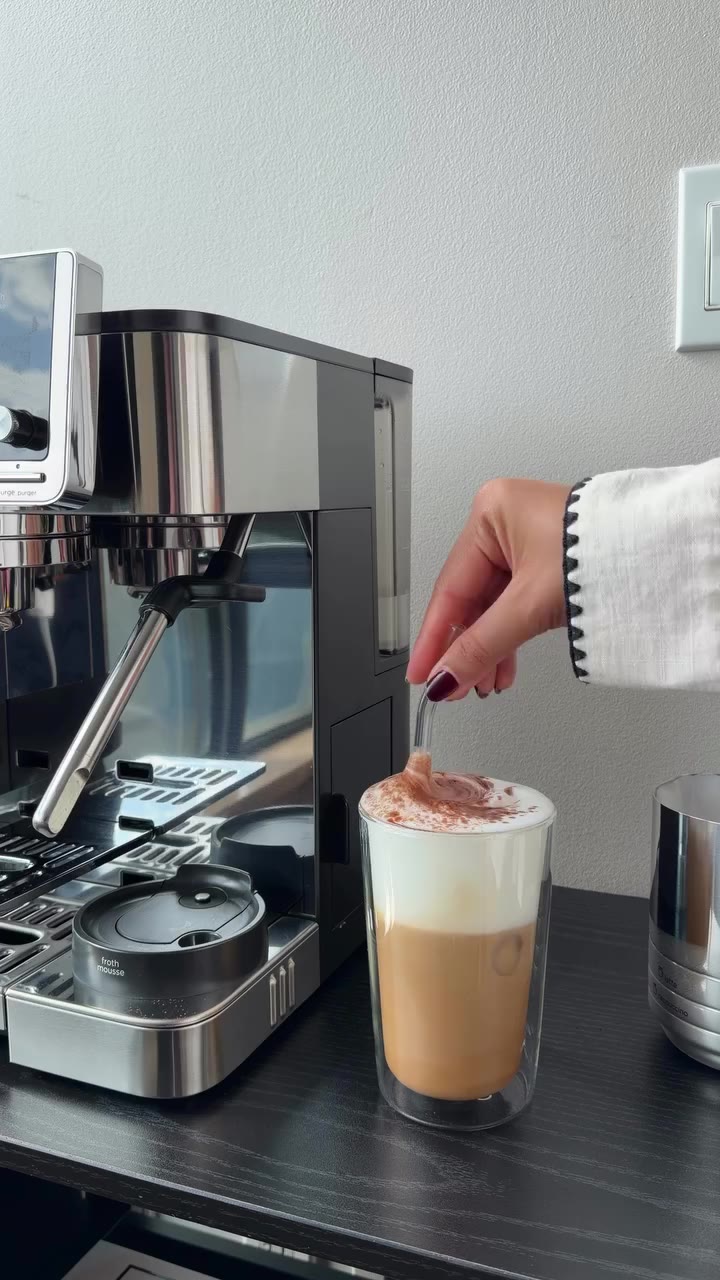 Brown sugar cinnamon iced latte at home 🤎☕️ My home barista era just got a…
