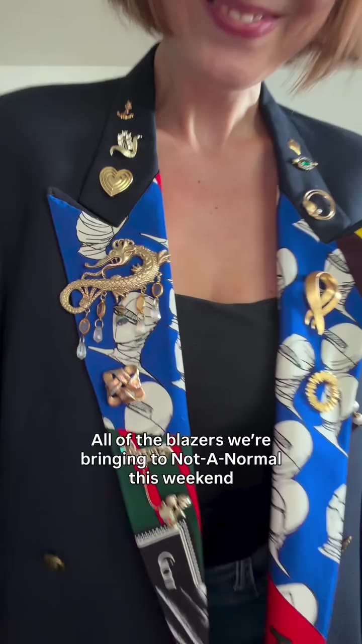 Sooo excited to bring out these vintage blazers, tailored and adorned in…