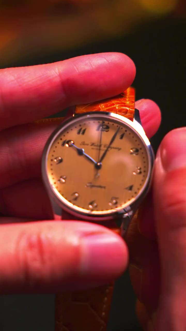 The vertically brushed dial and engraved Breguet numerals often get most of…