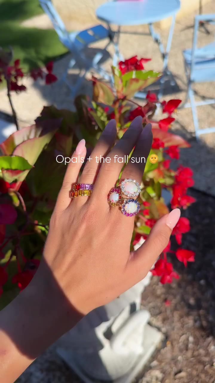 Capturing the rainbow in every stone 🌈✨ Available now on JuliaChafe.com 🤍