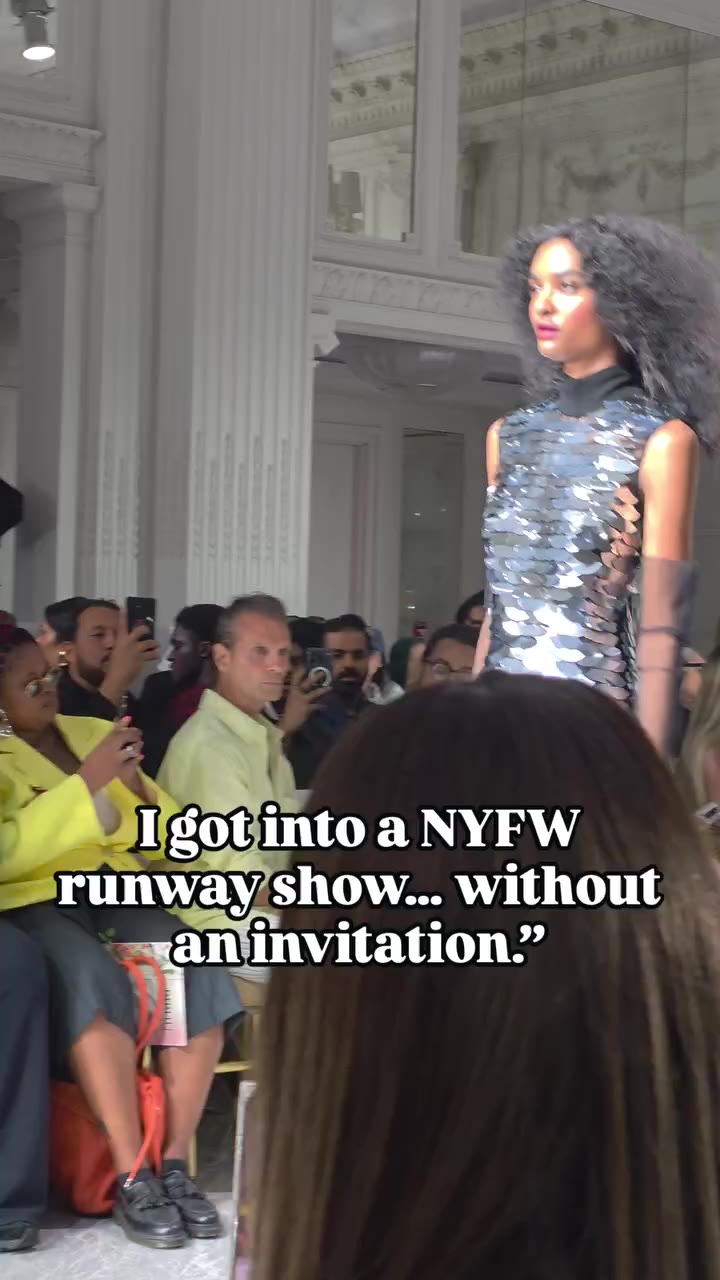 I went to NYFW without an invitation to the Bibhu Mohapatra show. And somehow…