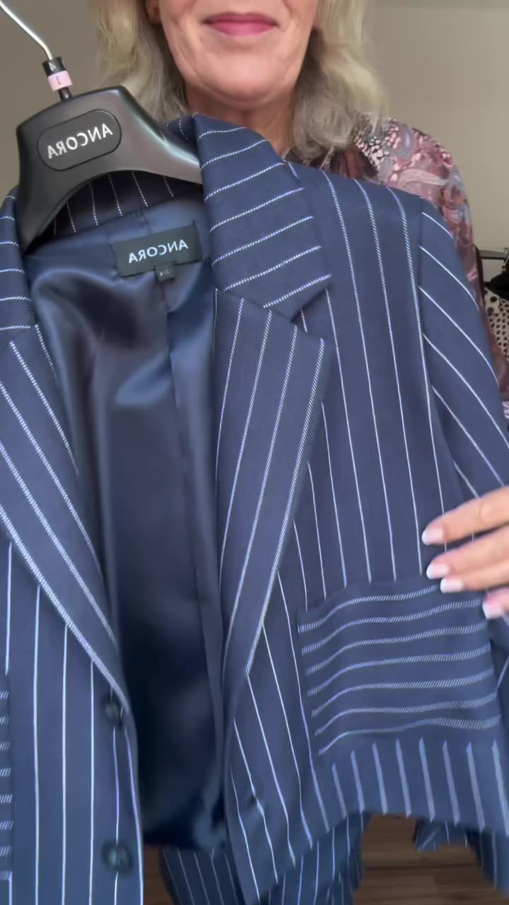 *werbung So style ich Blazer „Filo“ @ancoramodagmbh Klassischer Nadelstreifen…