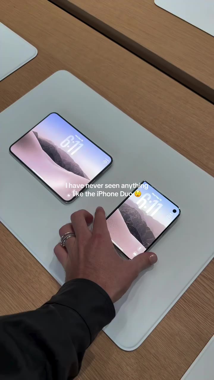Got a sneak peek of the new iPhone Duo and I am blown away @apple📱 #apple…
