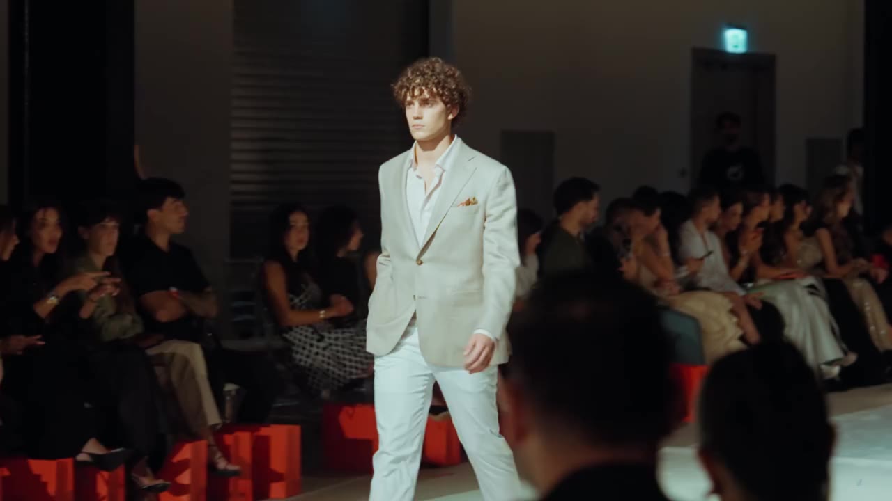 BTS of our first runway. The first of many.