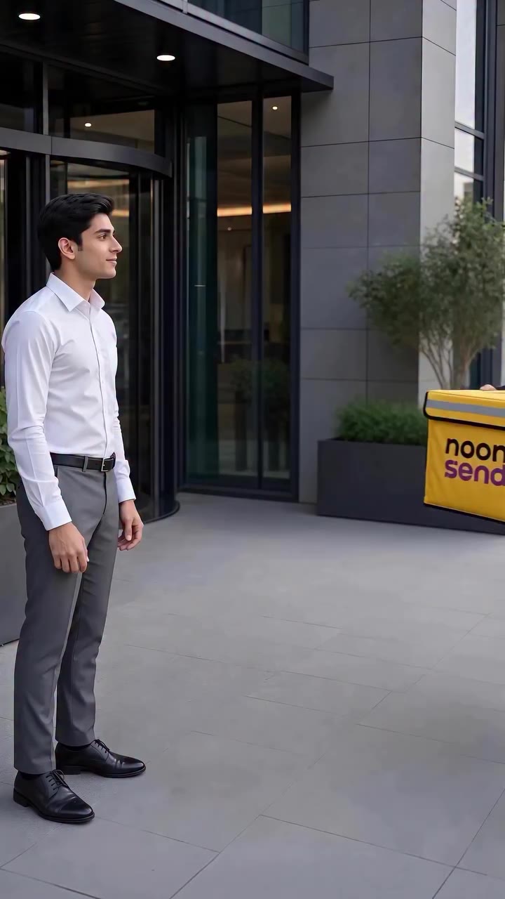Big brother energy: Saving the interview one tie at a time. 👔🛵 #noonSend…
