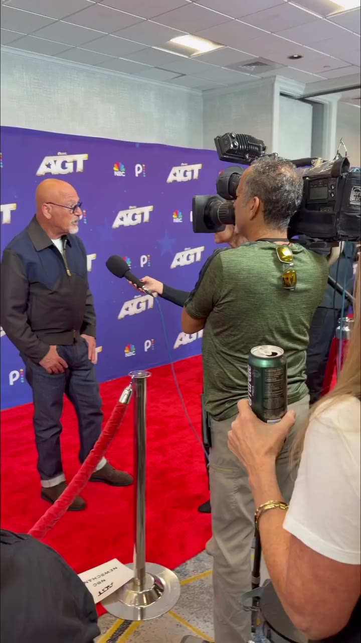 A peak at a small part of my day - end of the night press line at @agt…