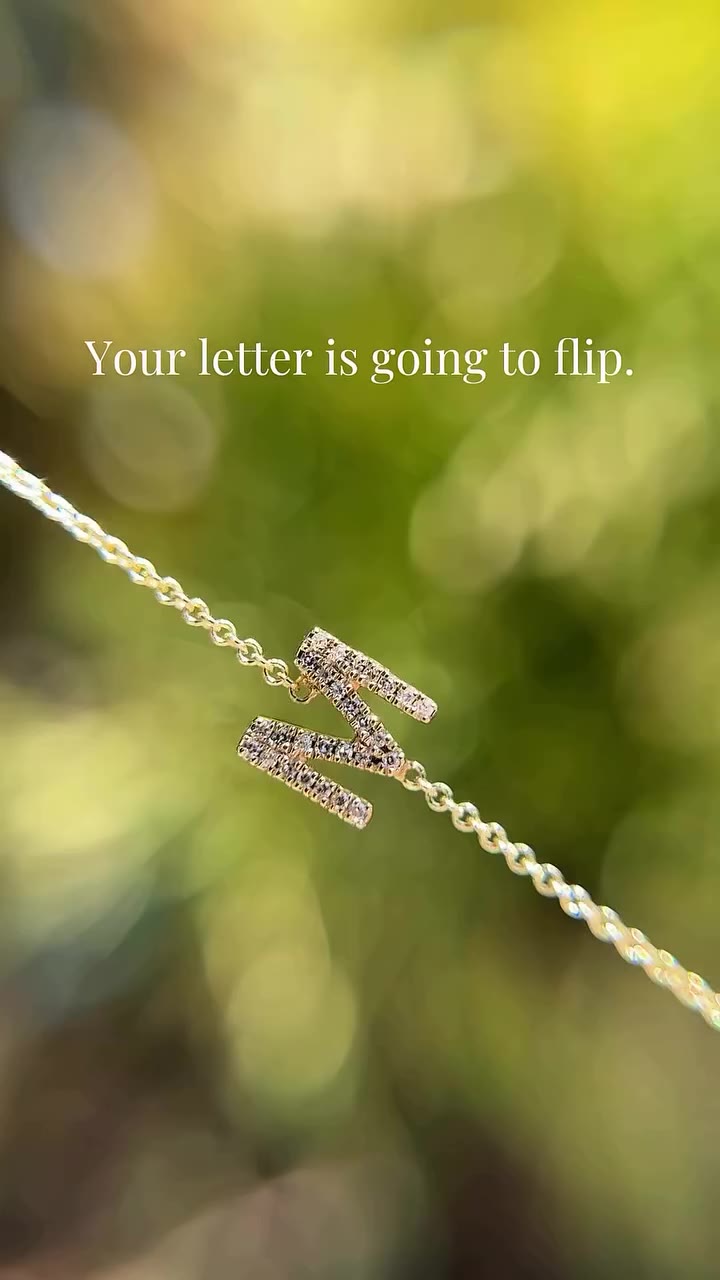 The difference is in the details. Each of our pavé letters is set with…