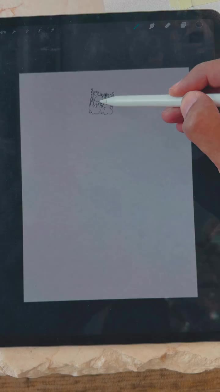 Every brushstroke in this video got made twice. Once on the iPad and then once…
