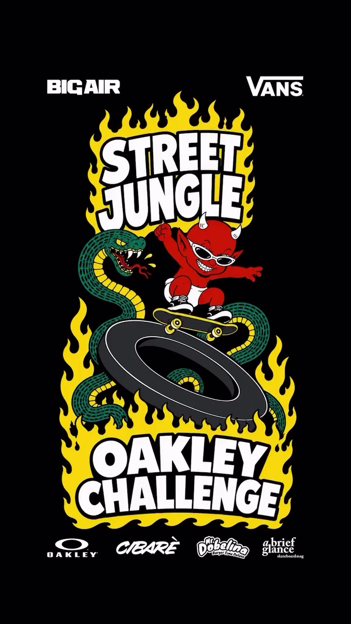 OAKLEY CHALLENGE. One Metal Ellipse. Too many ways through. STREET JUNGLE…