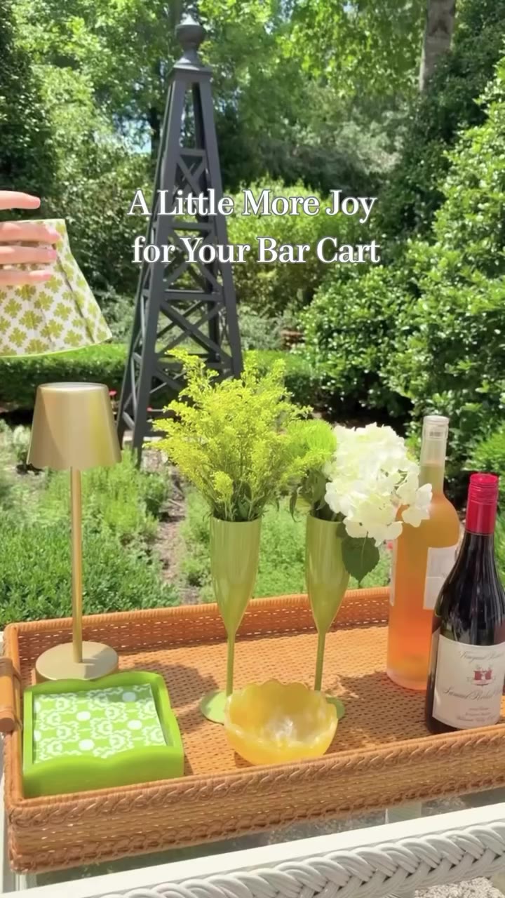 It’s all about the finishing touches! #SumnerEdit #BarCart #style