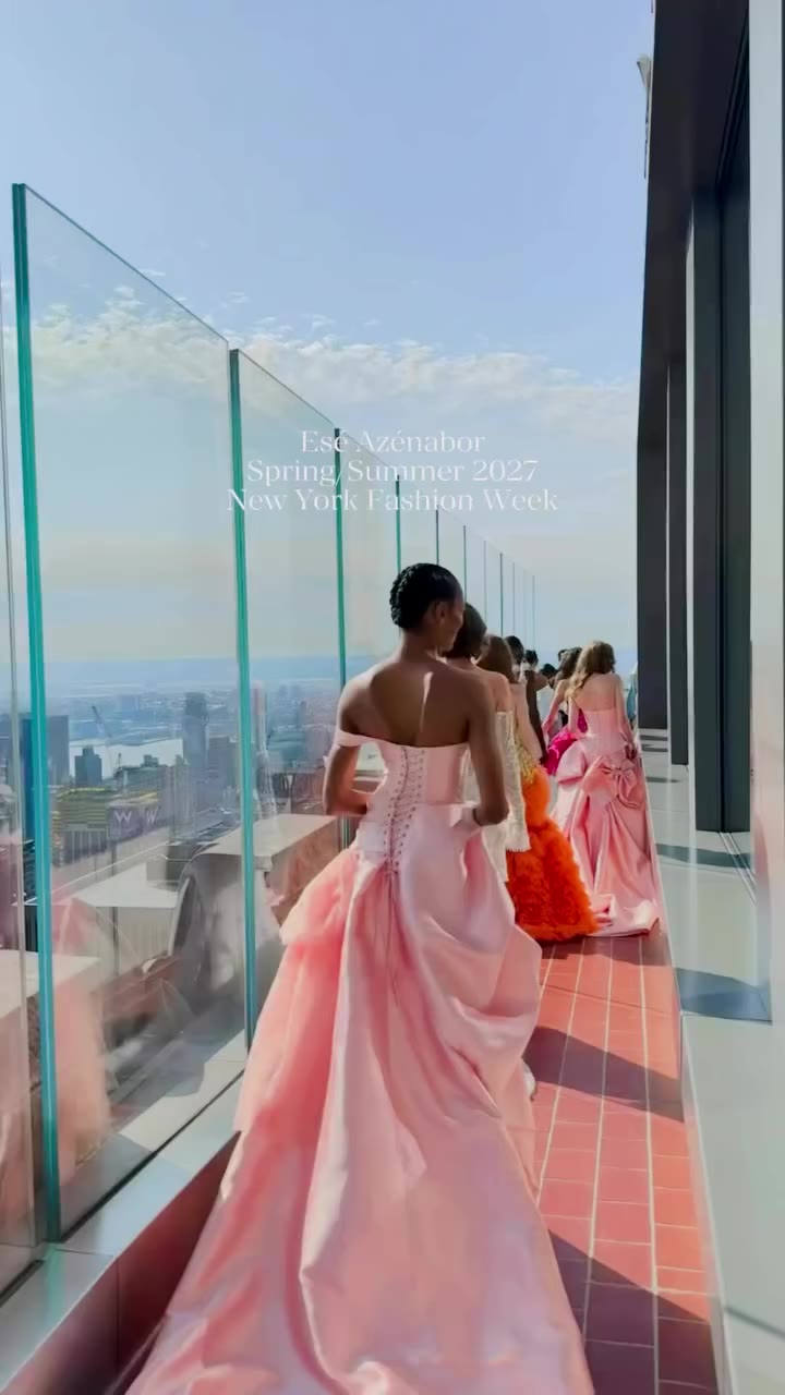 Absolutely breathtaking @eseazenabor Spring/Summer 2027 @nyfw show 💗