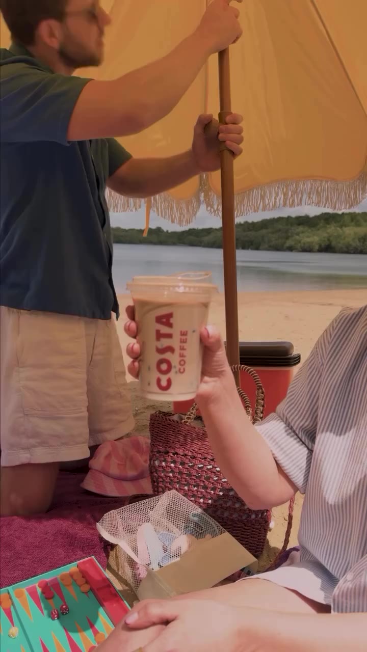 Joe & Sarcha for @costacoffee ☀️ Bookings: bookingdesk@sandrareynolds.co.uk…