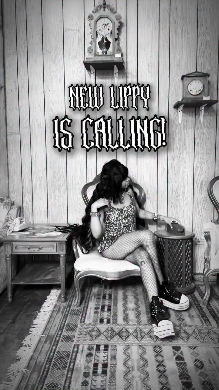 New Lippy is calling!! …and it’s fierce in faux fur!! 🖤🐆 Hardcore CLASSICS…