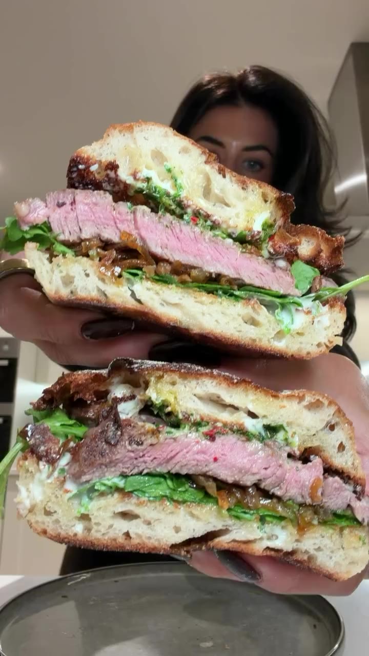 dish up dinner with me 🥩 you NEED to make this steak sandwich!!!