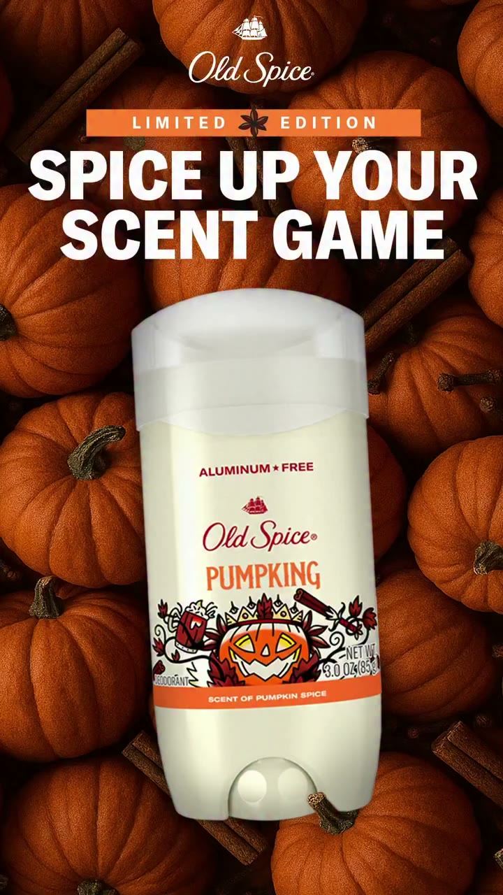 Creep it fresh with Old Spice Pumpking Deodorant. 🎃👑Available for a limited…