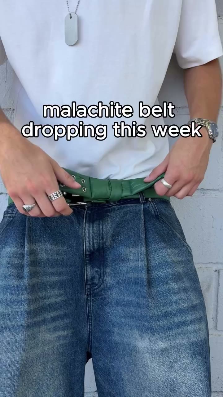 MALACHITE PUFF BELT /// SEPTEMBER 20th
