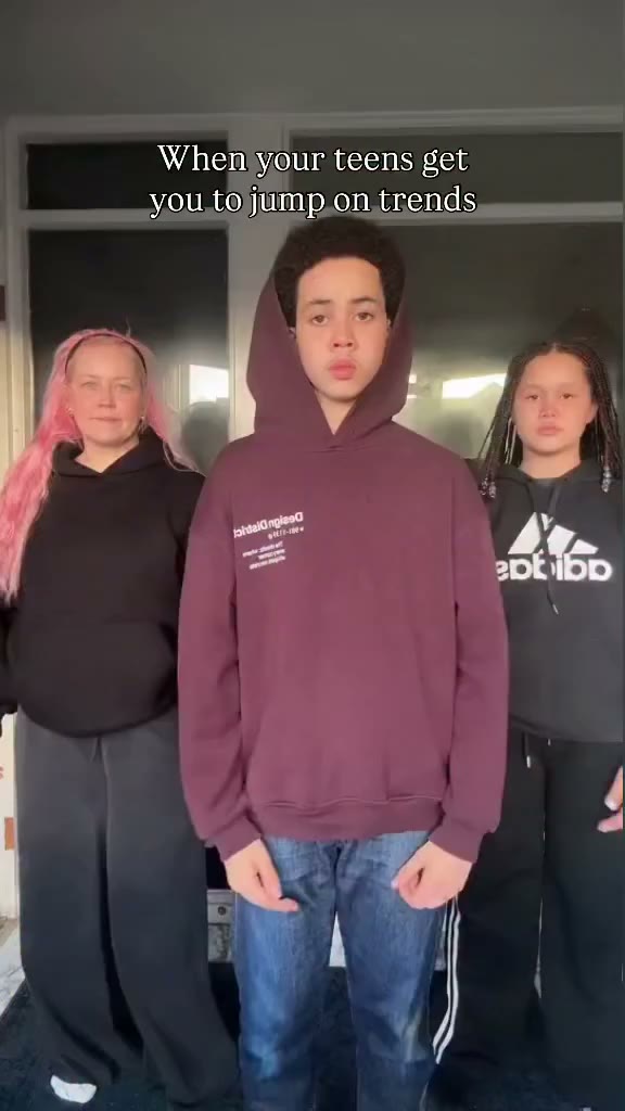 If you can’t beat ‘em.. #teens #mumandson #mumanddaughter #family #trend