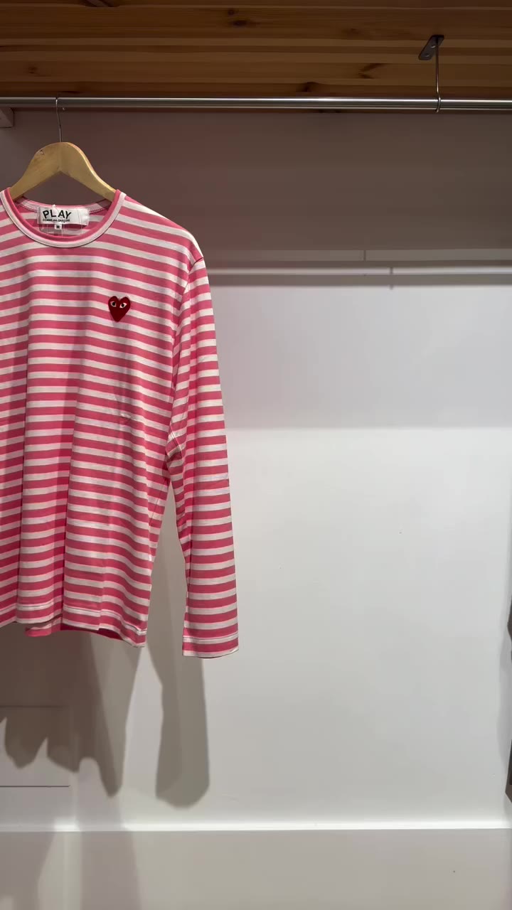 Striped season . . . . . #cdg #cdgplay #commedesgarçons