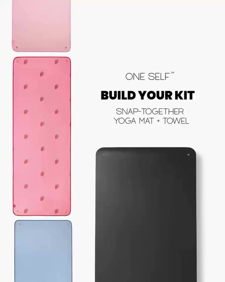 The yoga mat and towel that snap together ✨🔗 #yogamat #mattowel #matpilates…