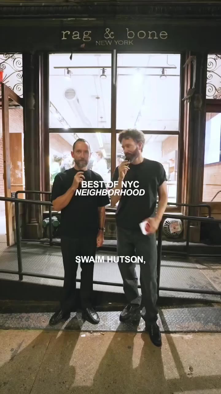 Best of #nyc with @isaaclikes_ and our head of menswear design, @swaimhutson…