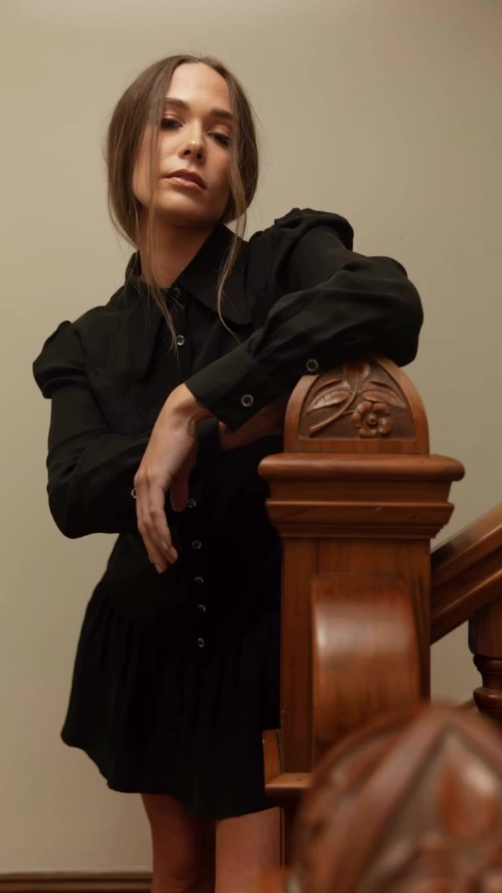 @itsjamielewis in our ‘Washed Black’ Sienna Mini, Tower District, Fresno, CA