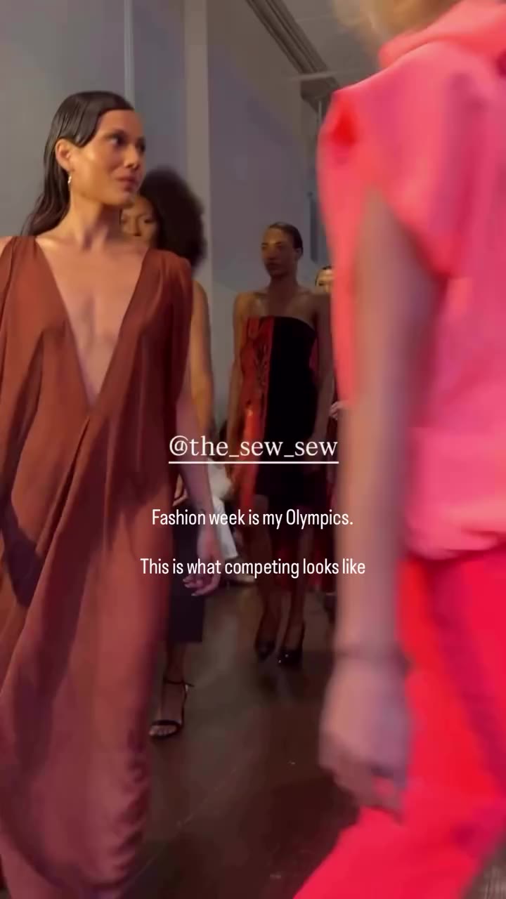 Fashion week is my Olympics. And right before every single walk, without fail…