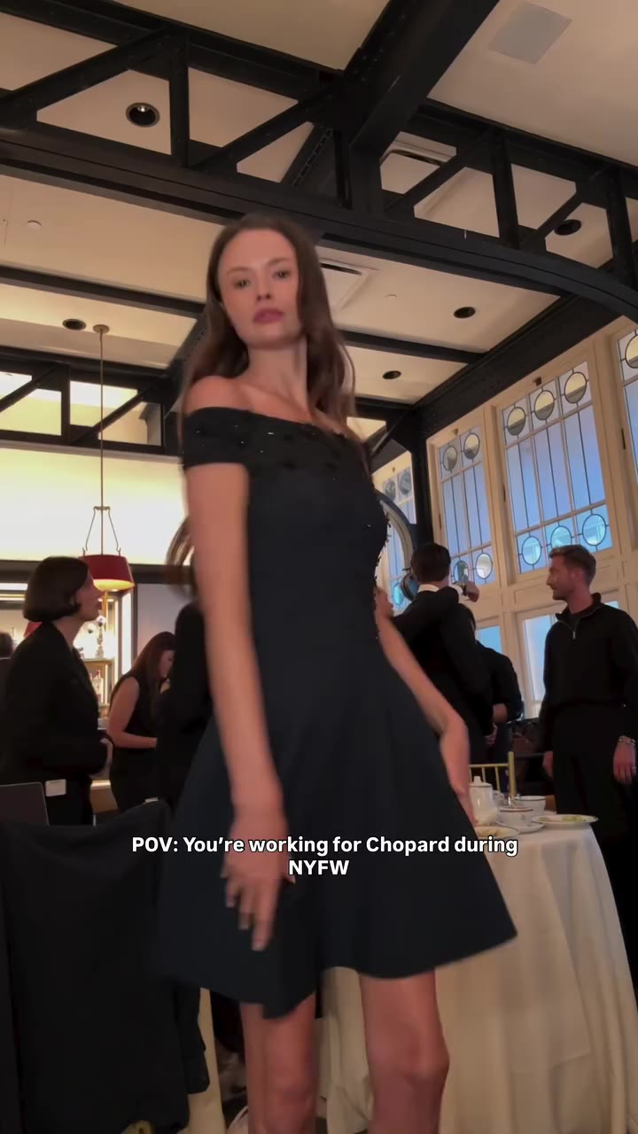 A little behind the scenes from NY Fashion Week with @chopard ✨ Celebrating 50…