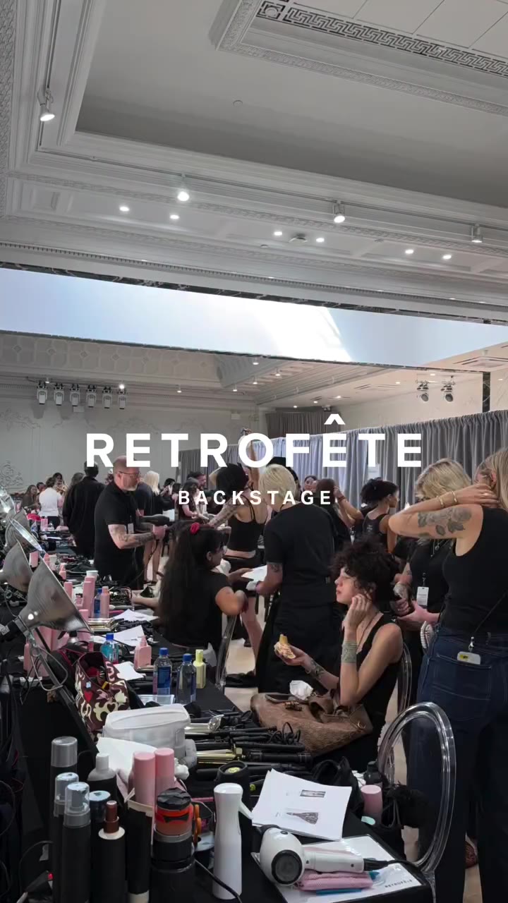 A look backstage at our Fall/Winter 2026 show. Skin is prepped, hair is…