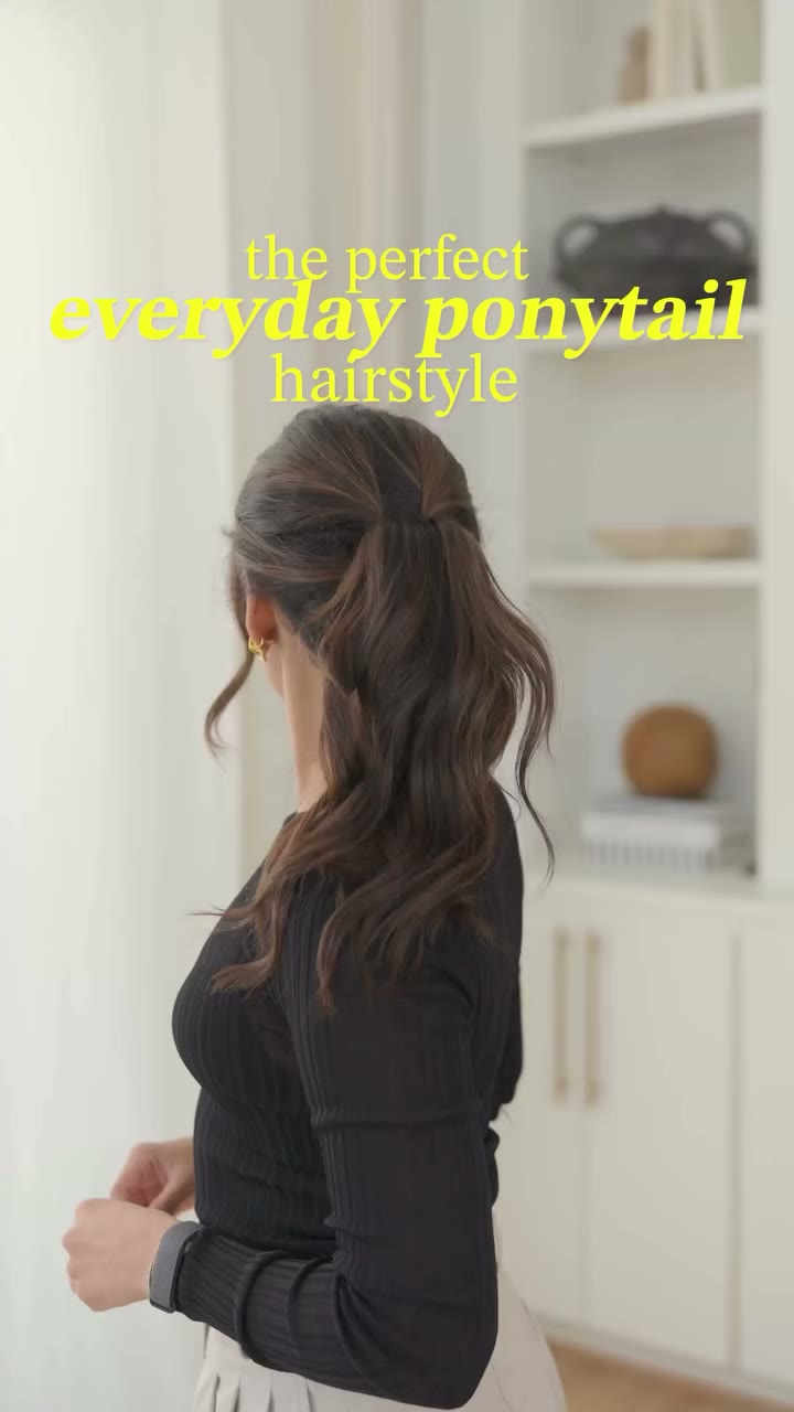 the perfect way to upgrade your everyday ponytail #ponytailhairstyles…