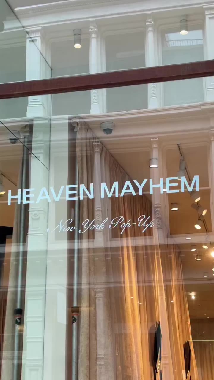 Building the Heaven Mayhem NYC Pop-Up. See you tomorrow. 131 Greene Street…