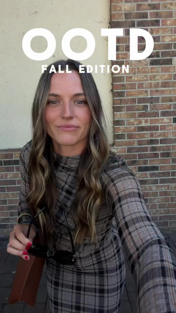 Fall OOTD ft. Aspen Plaid Midi Dress. The perfect addition to your fall…
