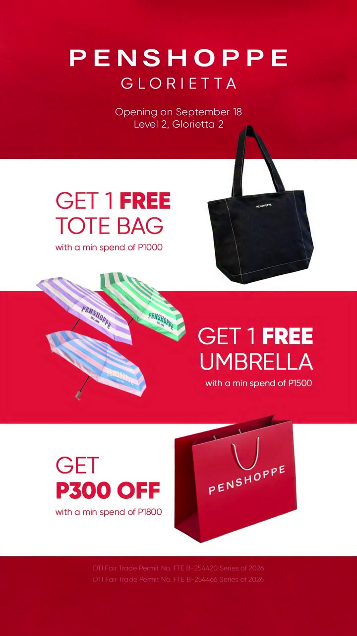 something new just dropped in Glorietta. 👀 Penshoppe is opening its doors at…