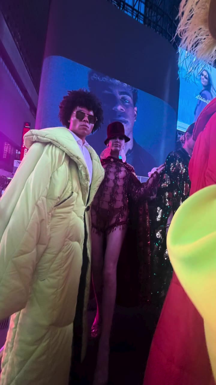 amazing show so glad to be a part of Times square fashion week…