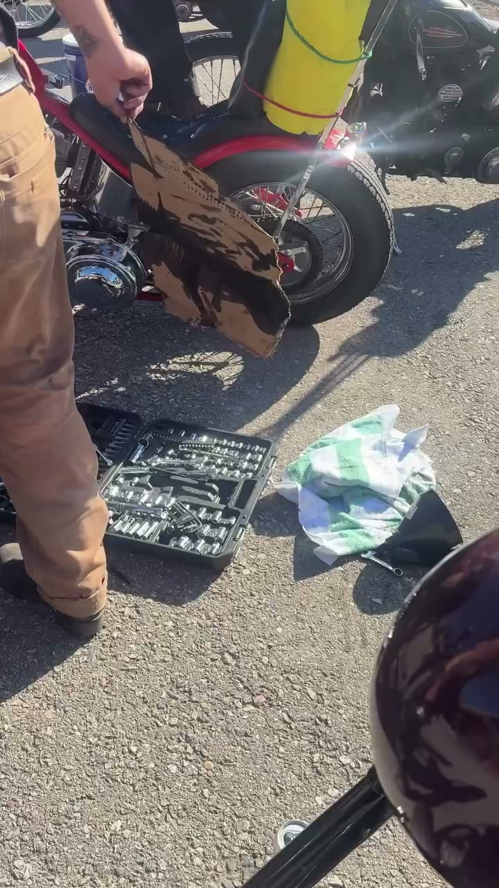 @nofun_motorcycles making it look way to hard to fire up the Matador. Had to…