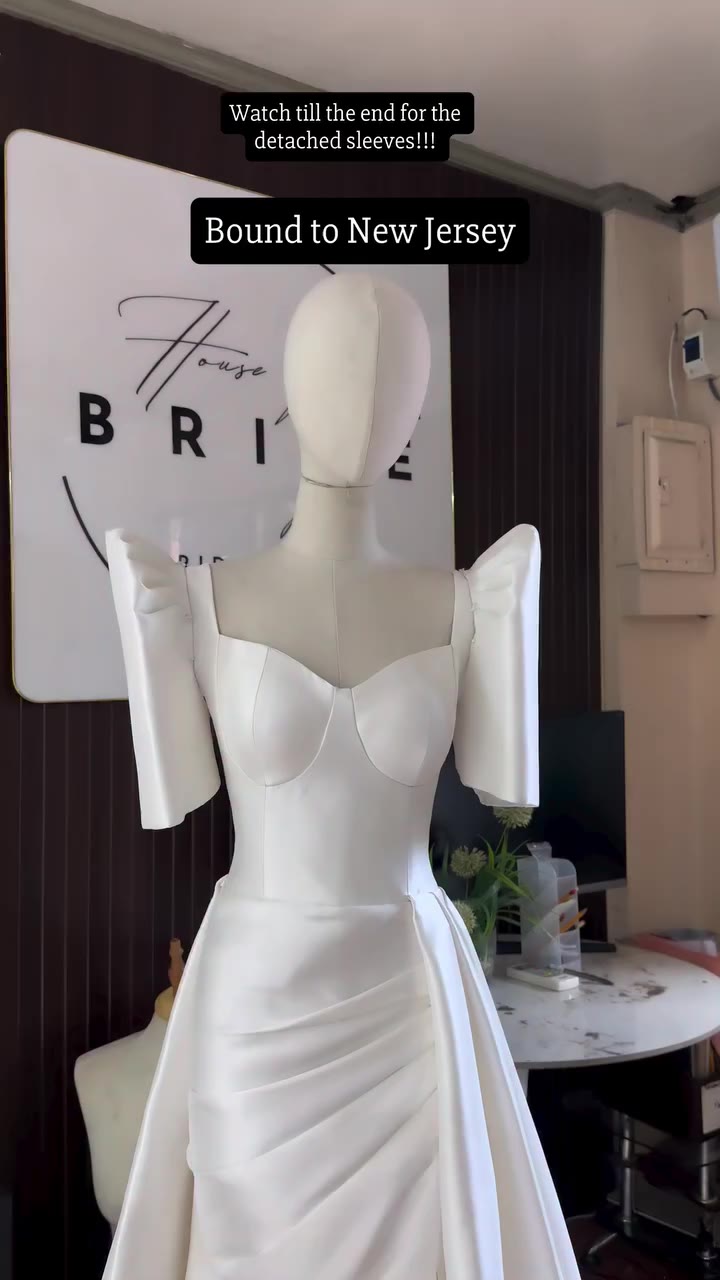 Bound to New Jersey!! Our minimalist Bridal Gown! We are back to our Brides…