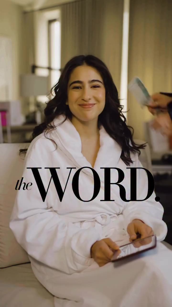 The Word. Magazine got ready with actor Sara Ali Khan (@saraalikhan95) for…