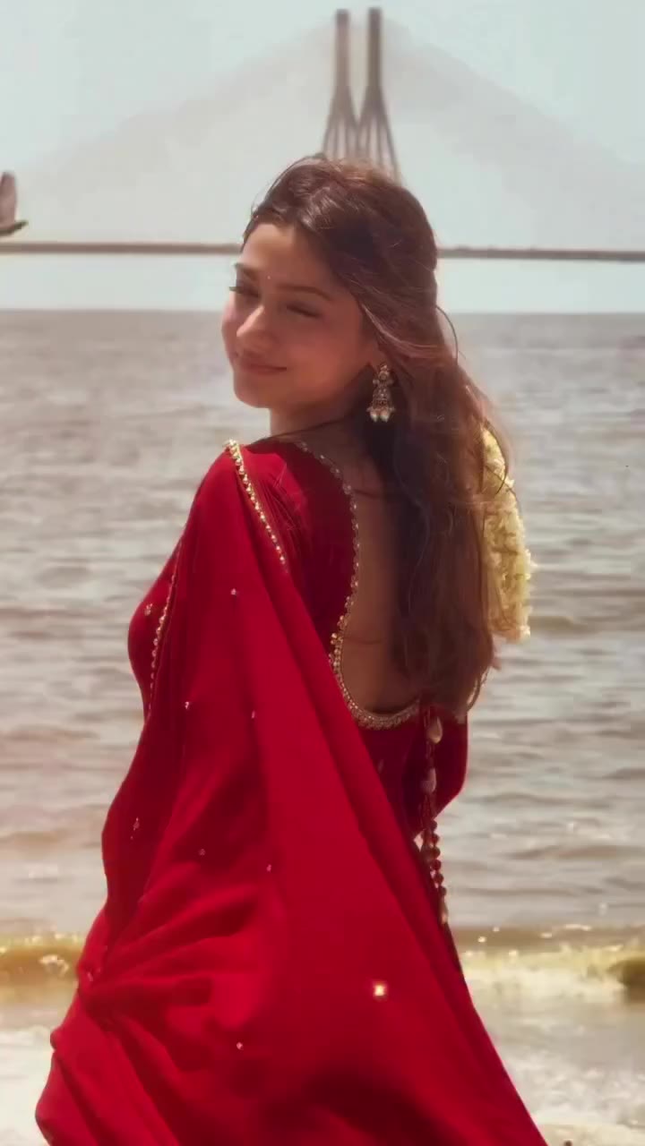 @shreya_sharma_191 in our best seller Shakti Suit Set 😍 Red, georgette with…