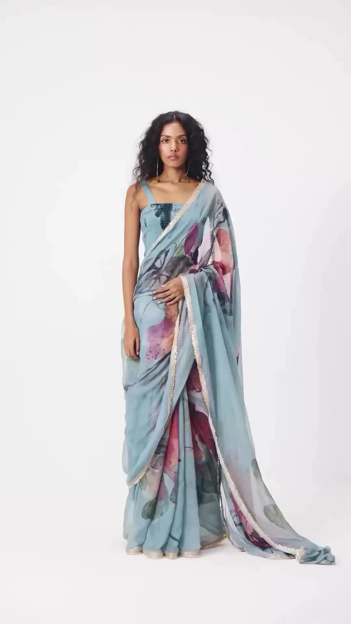 From the artist’s brush to the folds of a saree, a garden comes to life…