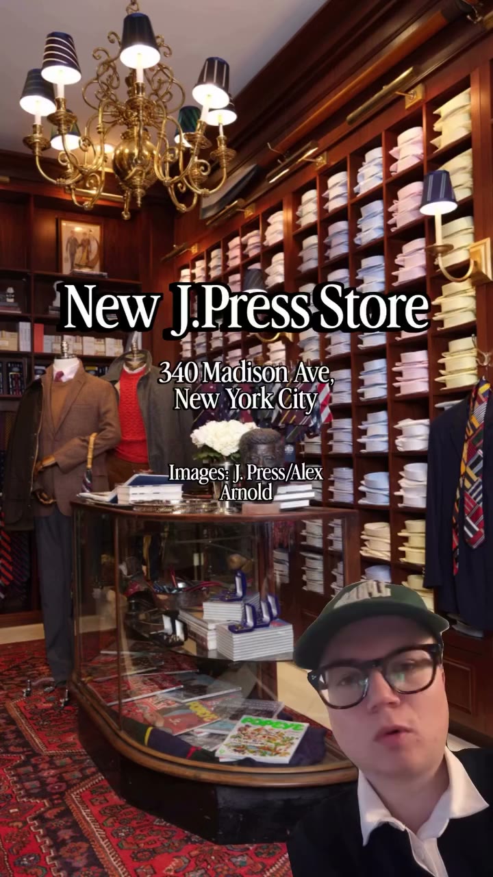 A look at the new @jpress store of Madison Av, NYC 🙌🏻 📸 J.Press/Alex Arnold…