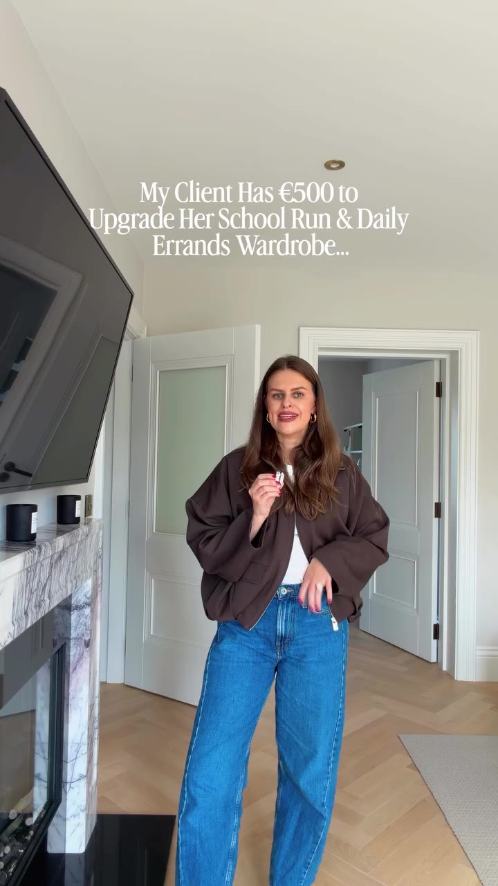 My client has €500 to upgrade her wardrobe for the in-between moments! Running…