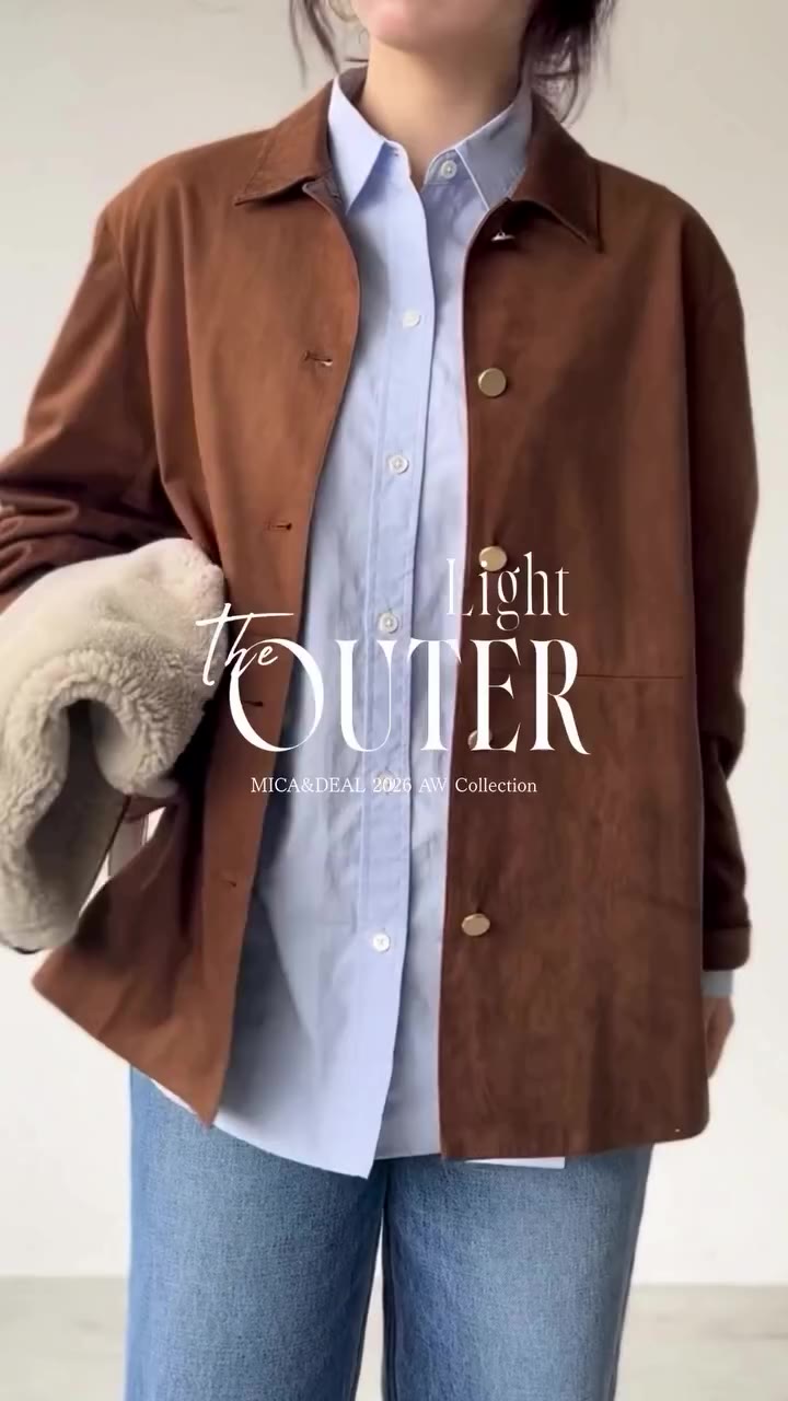 Light OUTER 季節の変わり目に活躍するライトアウター ・ダブルジップボアベスト ¥35,200 ・バイオウォッシュミリタリーシャツジャケット…