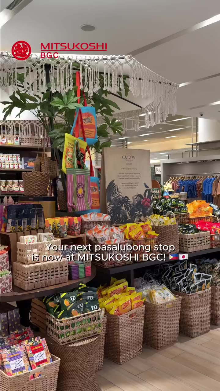 Your next pasalubong stop is now at MITSUKOSHI BGC! 🇵🇭🇯🇵 📍KULTURA Pop-up GF