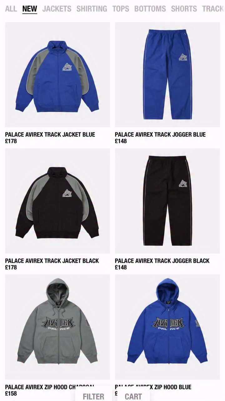 Palace @avirexusa_eu bits LIVE. Last range bits from Autumn. See prices and…
