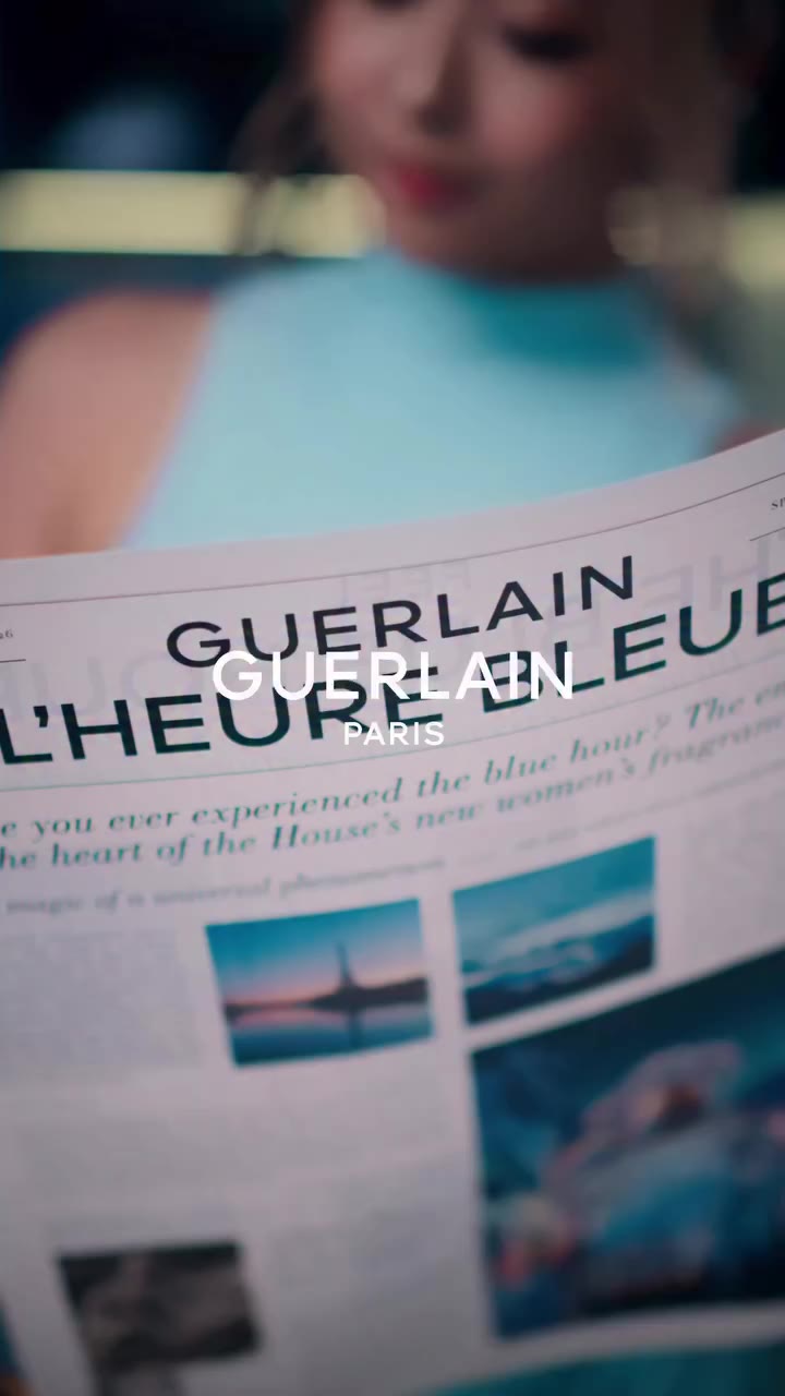 日夜交替的藍調時分，時間彷彿在這一刻凝結💙浪漫又帶點神秘🌃 ​ Guerlain 全新 L’Heure Bleue…