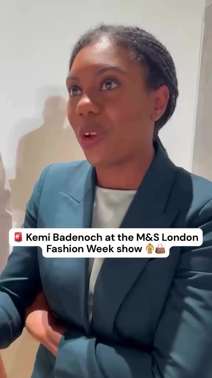 Spotted at @londonfashionweek - Kemi Badenoch 👜🚨 “My wardrobe is generally…