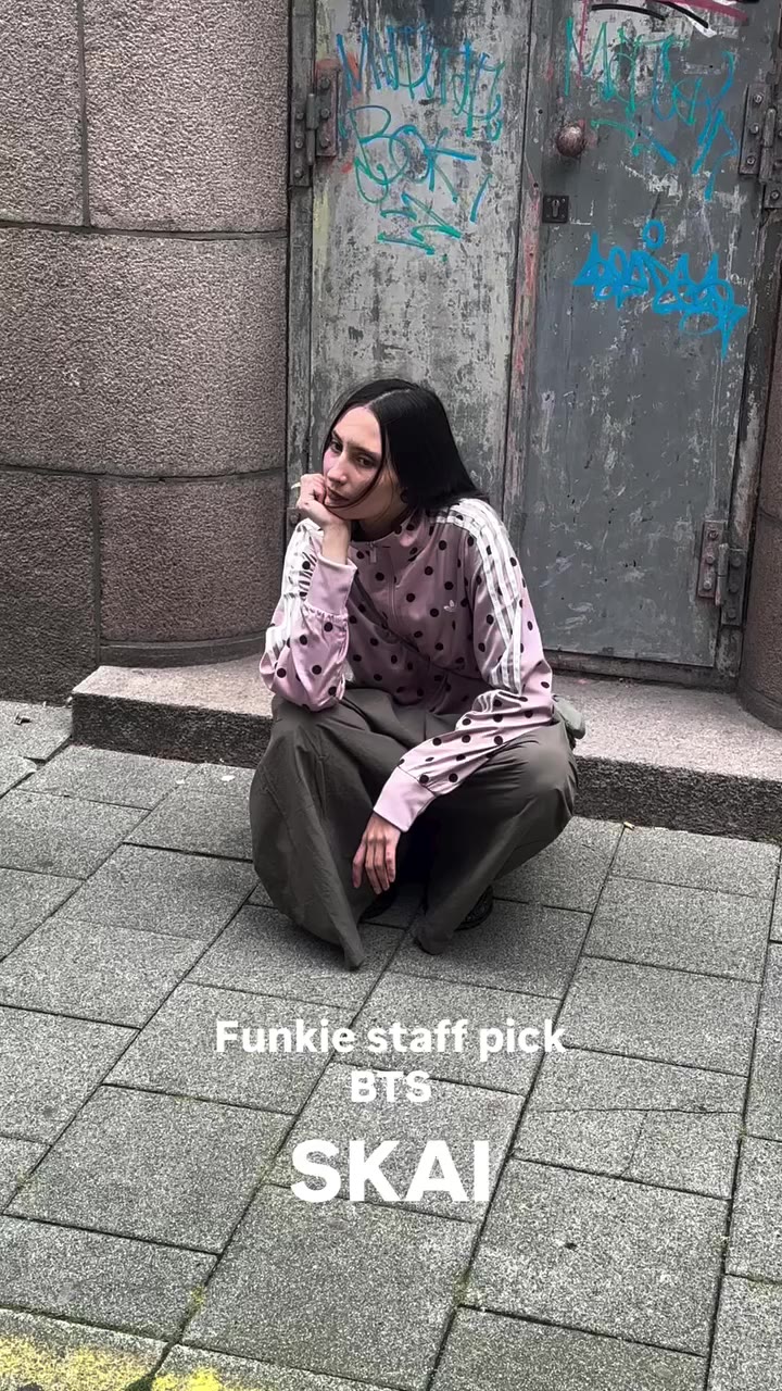BTS of Skai’s Staff Pick 🩶✨ PS: The adidas polka-dot jacket in pink & brown…