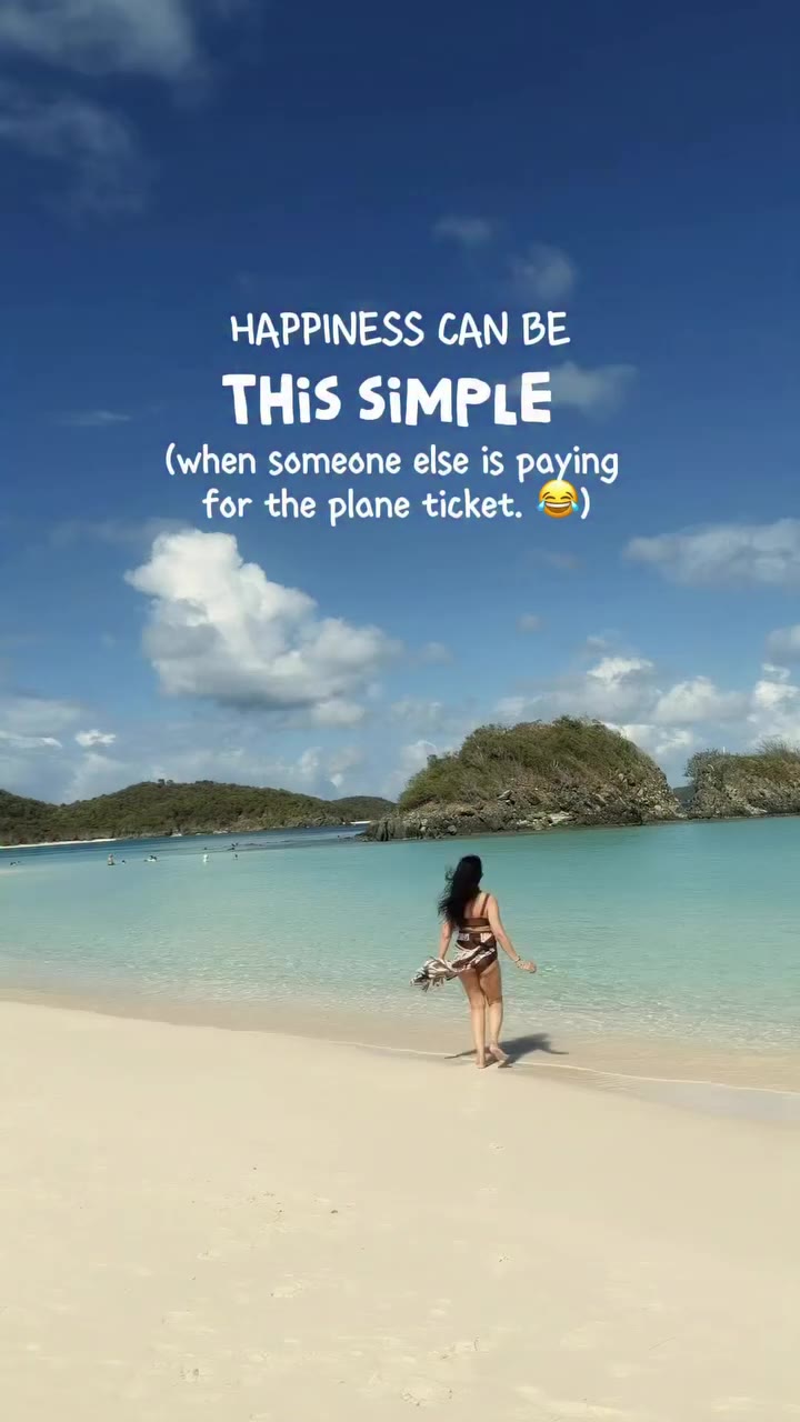 Turns out, happiness really is this simple… especially when there’s a beach…